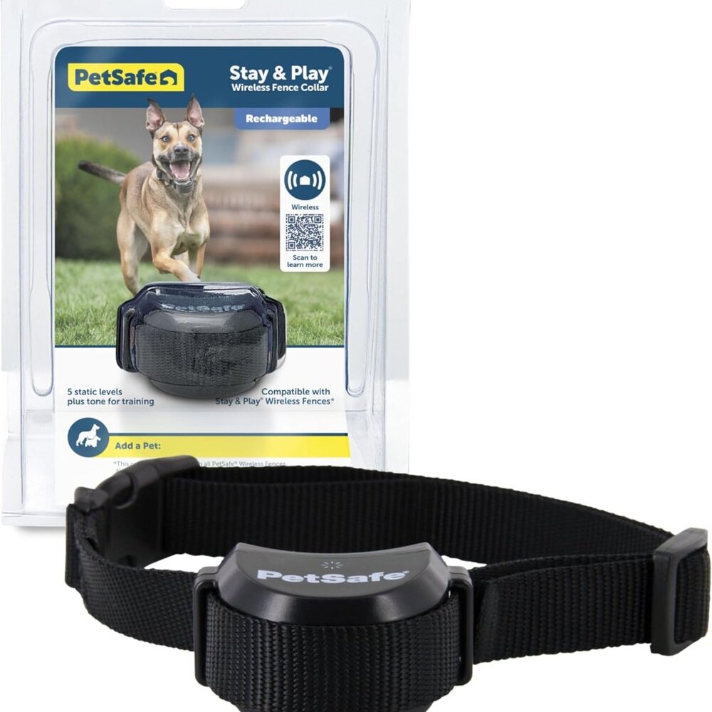 PetSafe Stay & Play® Wireless Fence Rechargeable Receiver Collar NIB